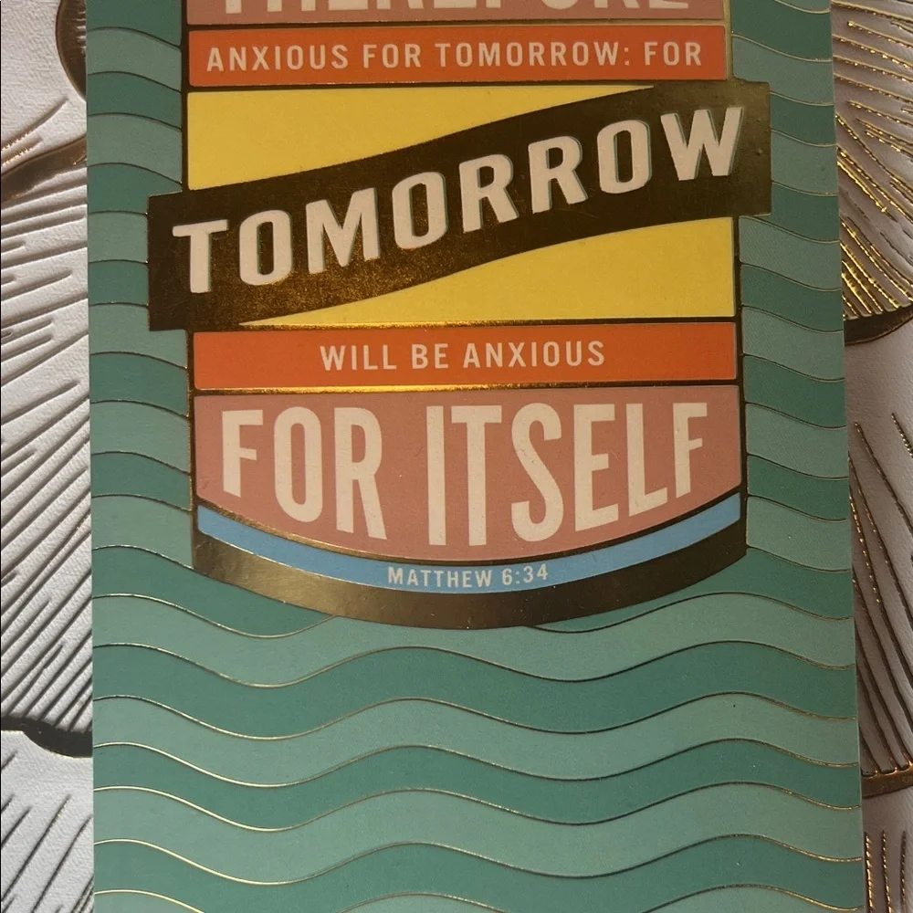 Inspirational Green and Gold Notebook